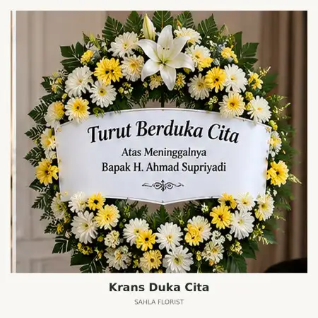 Krans Bunga Duka Waru Sidoarjo