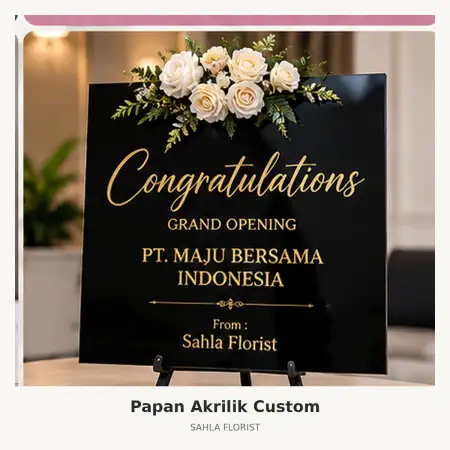 Papan Bunga Akrilik Waru Sidoarjo